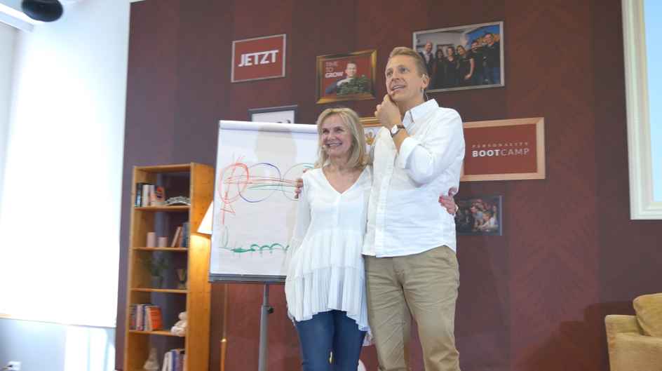 Ellen Michels und Tobias Beck im Arm
